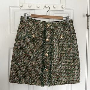 WALTER BAKER - tweed style mini skirt